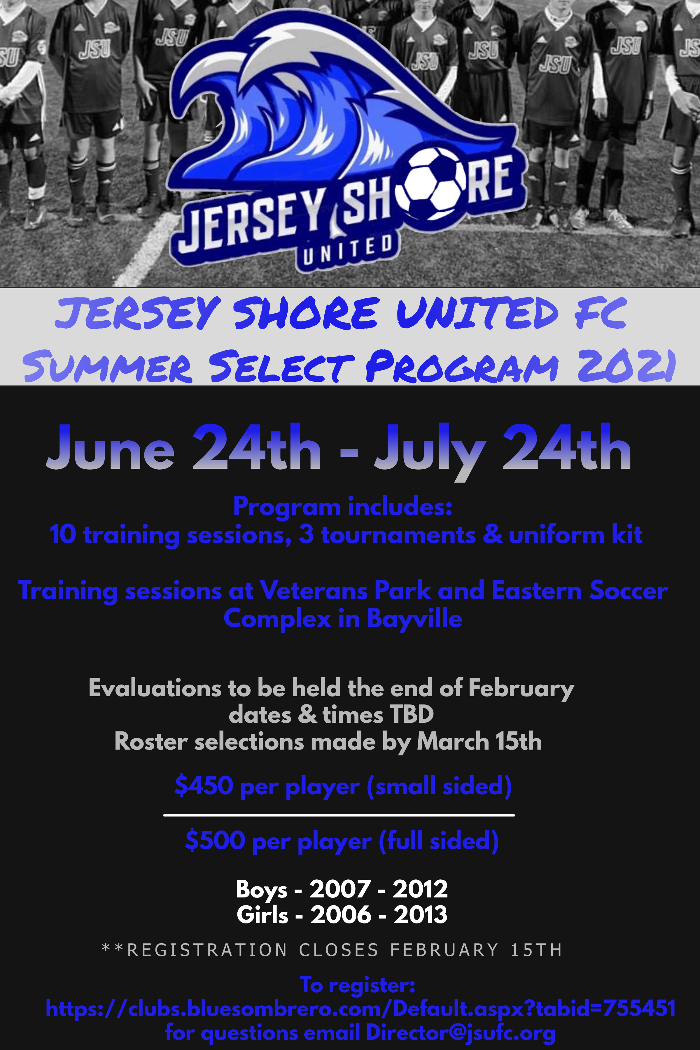 Jersey Shore United Summer Select 2022